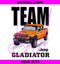 Jeep Team Gladiator Officially Licensed PNG, Car Offroad Vehicle Graphic PNG