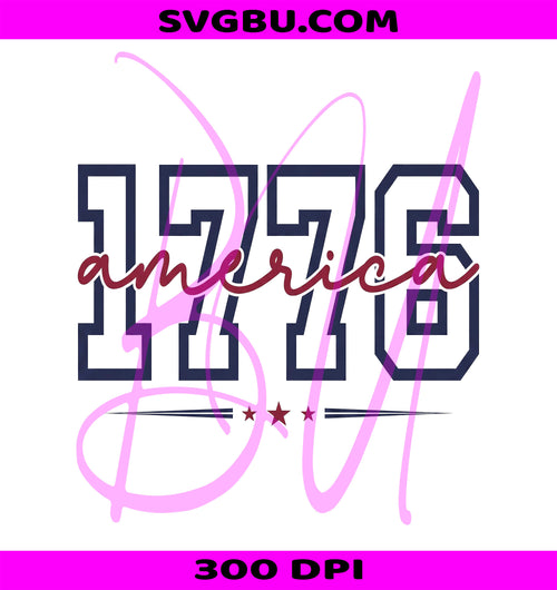 1776 America PNG, Patriotic Stars PNG, 1776 PNG