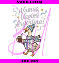 Vamos Vamos Argentina PNG, Argentina Soccer Duck PNG, Cute Argentina Fan PNG