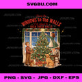 Vintage from Windows to The Walls Deck These Halls Holiday PNG