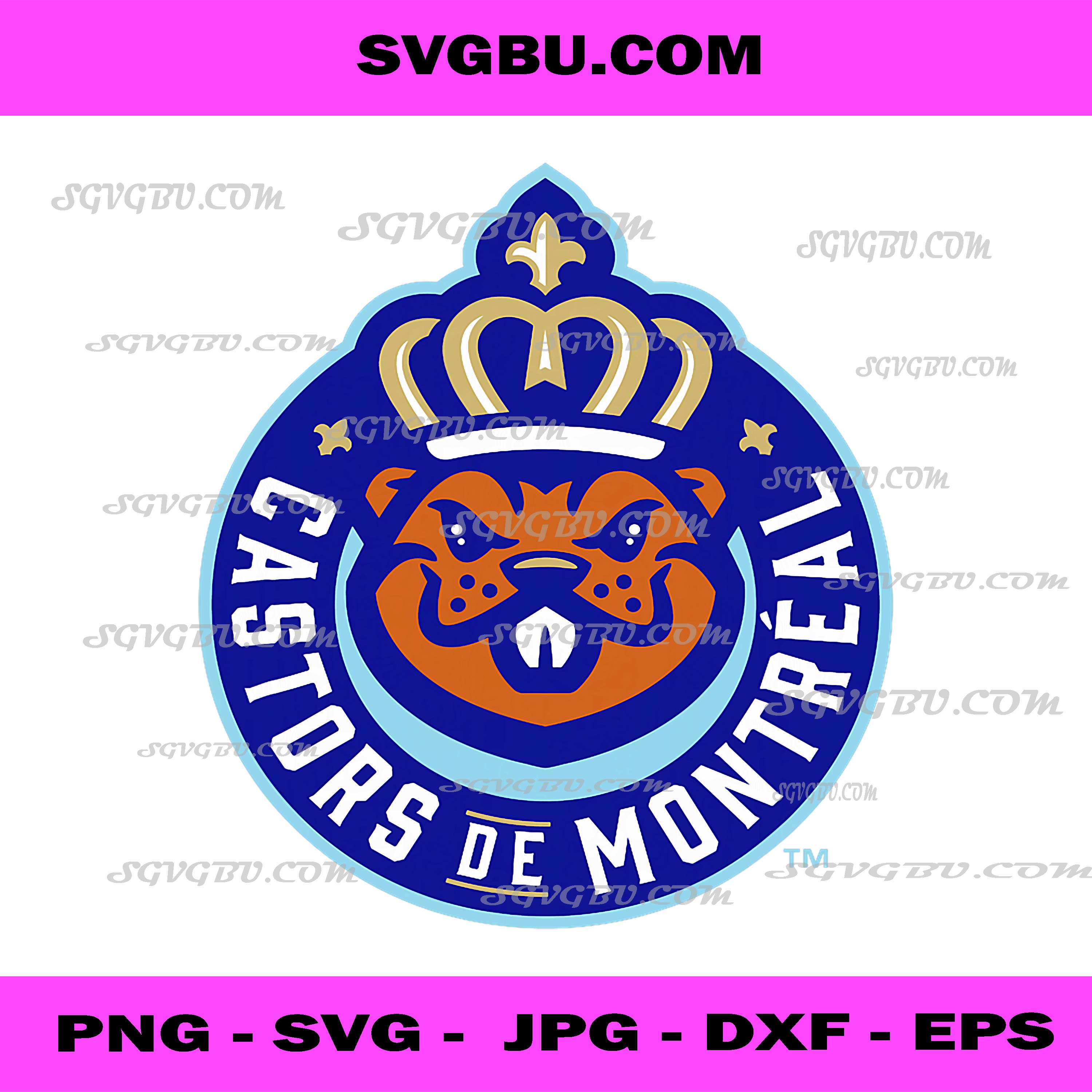 Montreal Castors Primary Logo PNG, NLL Unboxed Sports Mascot PNG
