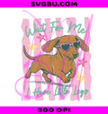 Wait For Me I Have Little Legs PNG, Dachshund Dog Design PNG