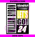 William Byron Hendrick Motorsports PNG, Licensed White Comfort Colors PNG