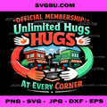 Official Membership Unlimited Hugs Local Pride PNG, Badge Art PNG
