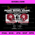 Alabama Crimson Tide vs Indiana Hoosiers CFP Rose Bowl 2026 PNG