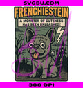 Frenchiestein PNG, French Bulldog PNG, Vintage Comic PNG