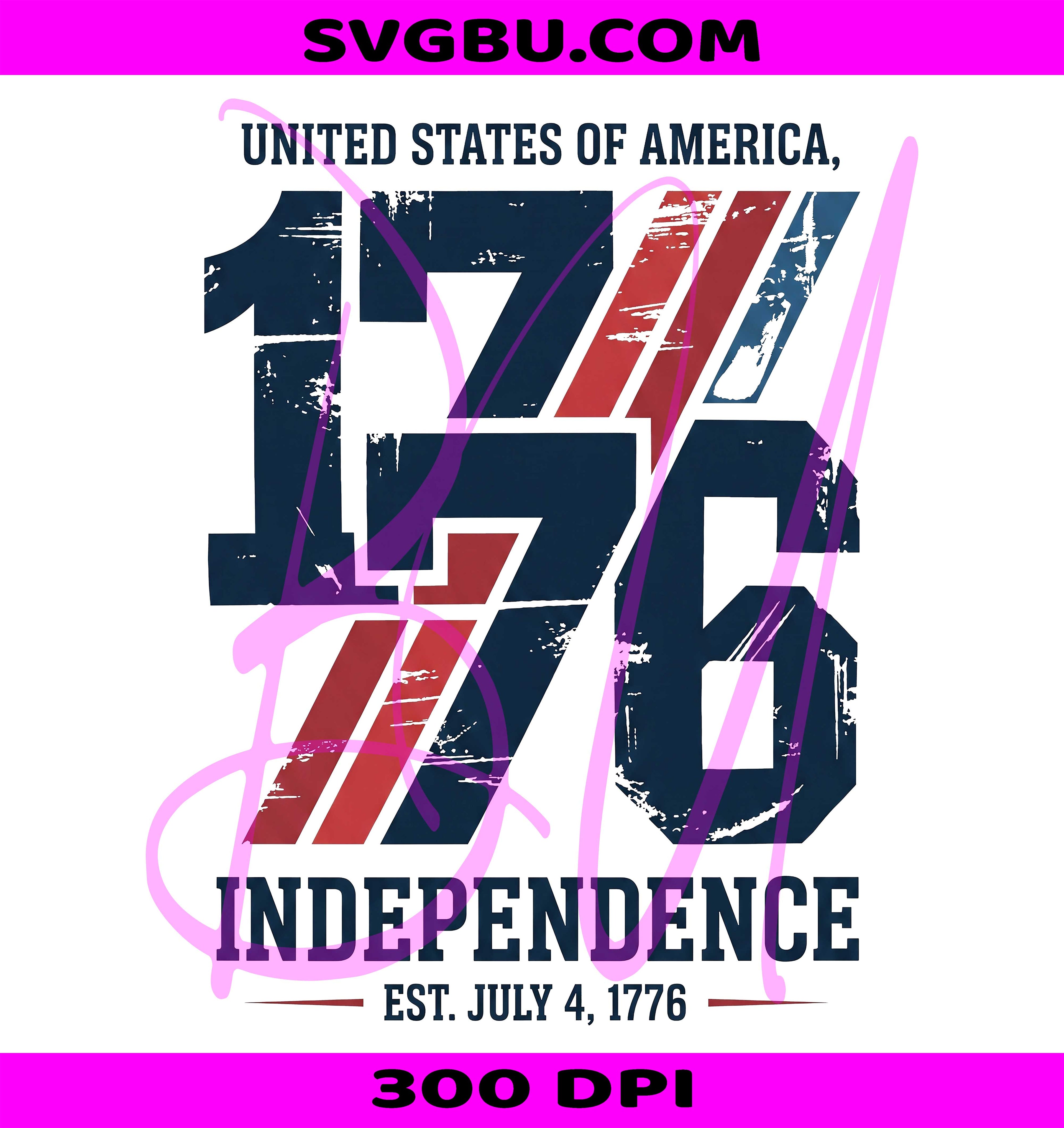 United States Of America 1776 Independence PNG, Patriotic 4th Of July PNG