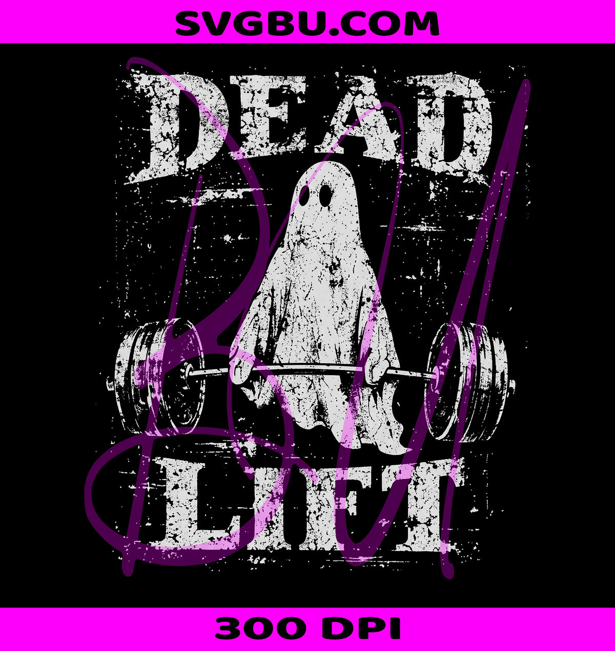 Funny Gym Deadlift PNG, Spooky Season Gym PNG, Dead Lift Ghost PNG