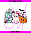 Comfort Colors PNG, Cute BOO Ghost PNG, Girly Pumpkin PNG