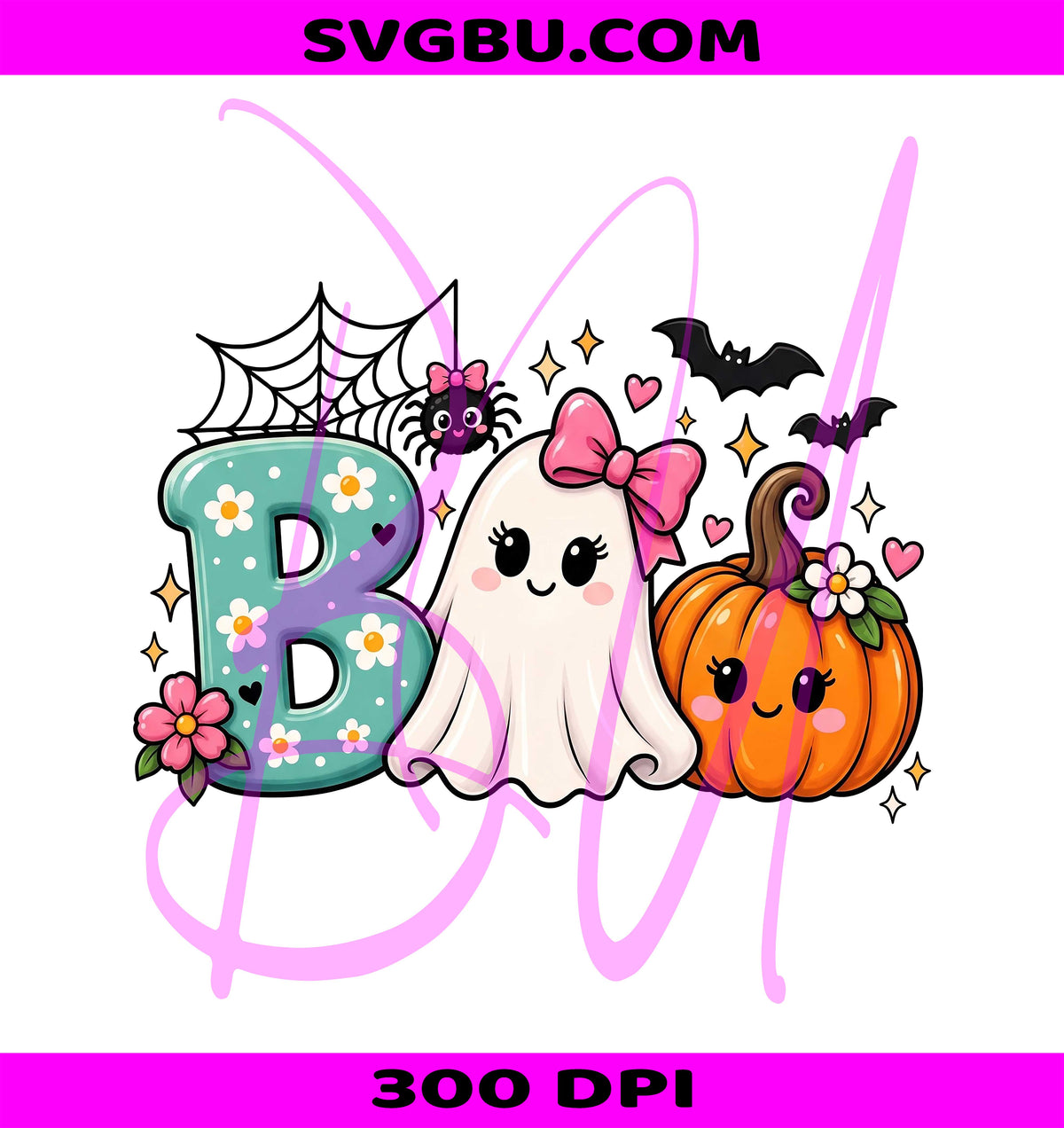 Comfort Colors PNG, Cute BOO Ghost PNG, Girly Pumpkin PNG