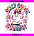 Silly Goose Summer PNG, Retro Summer Goose Design PNG