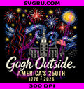Gogh Outside PNG, Americas 250th 1776 2026 PNG, Starry Night USA PNG