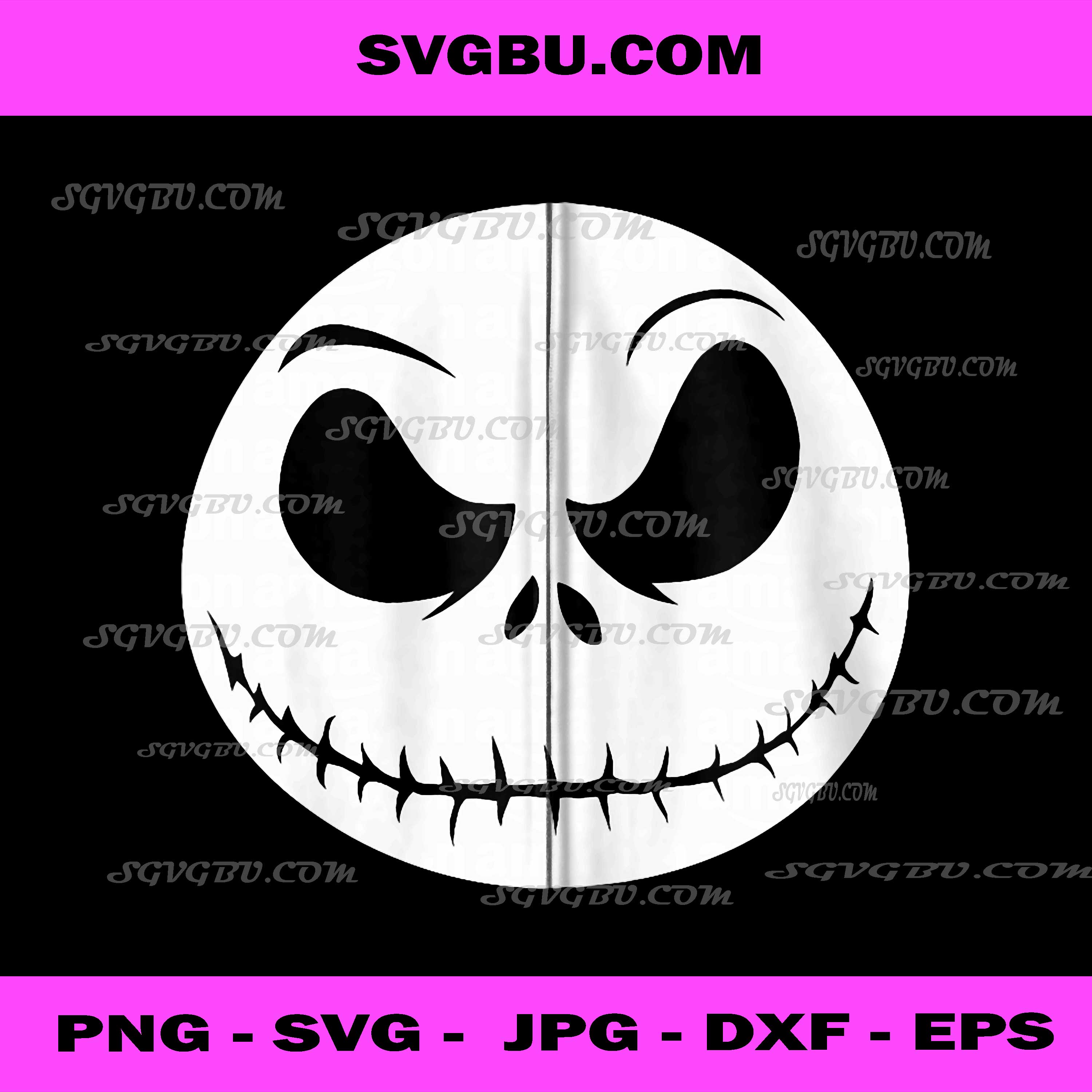 Disney, The Nightmare Before Christmas PNG, Jack Big Face PNG