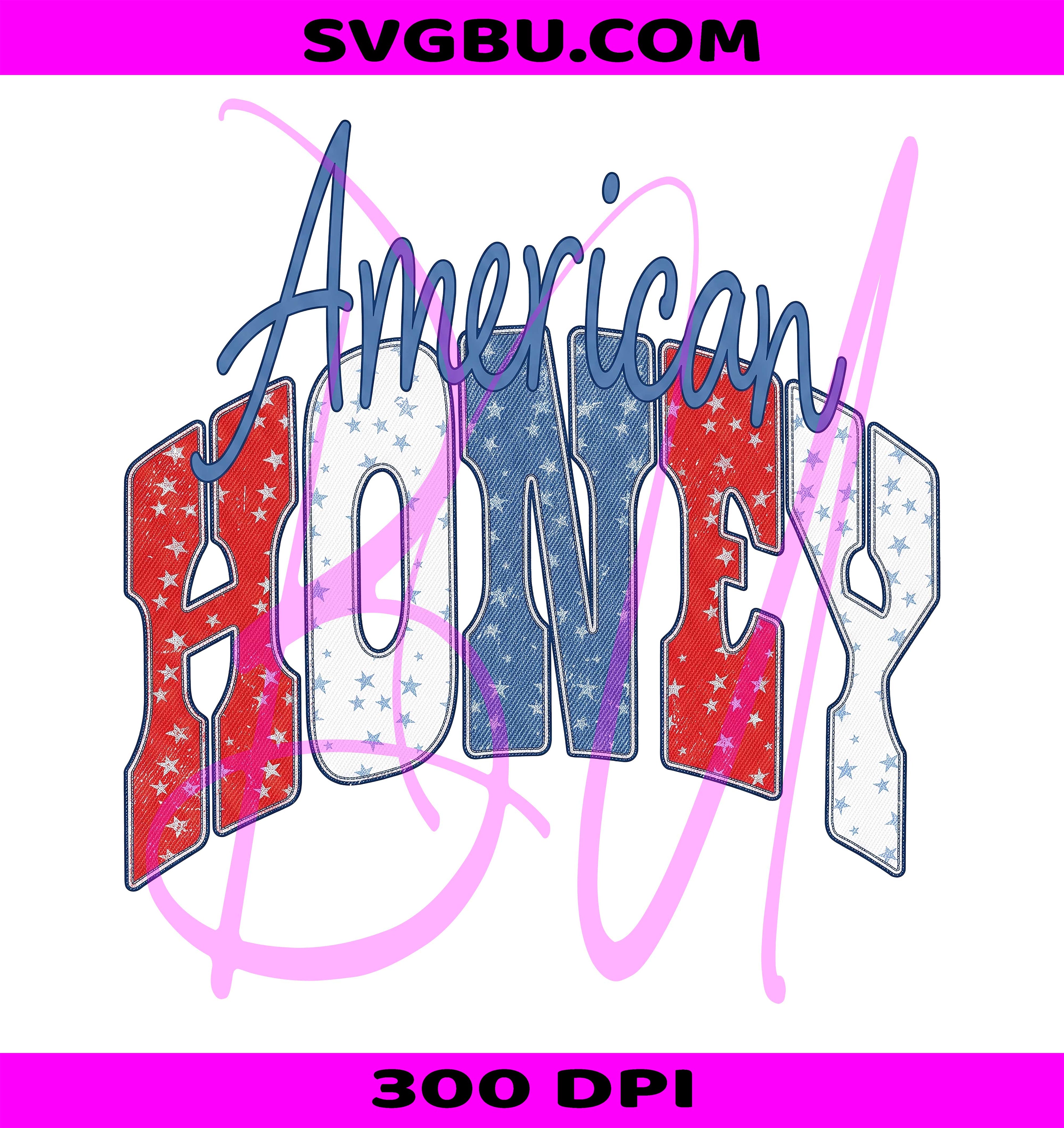 American Honey PNG, Patriotic Honey PNG, 4th Of July Honey PNG