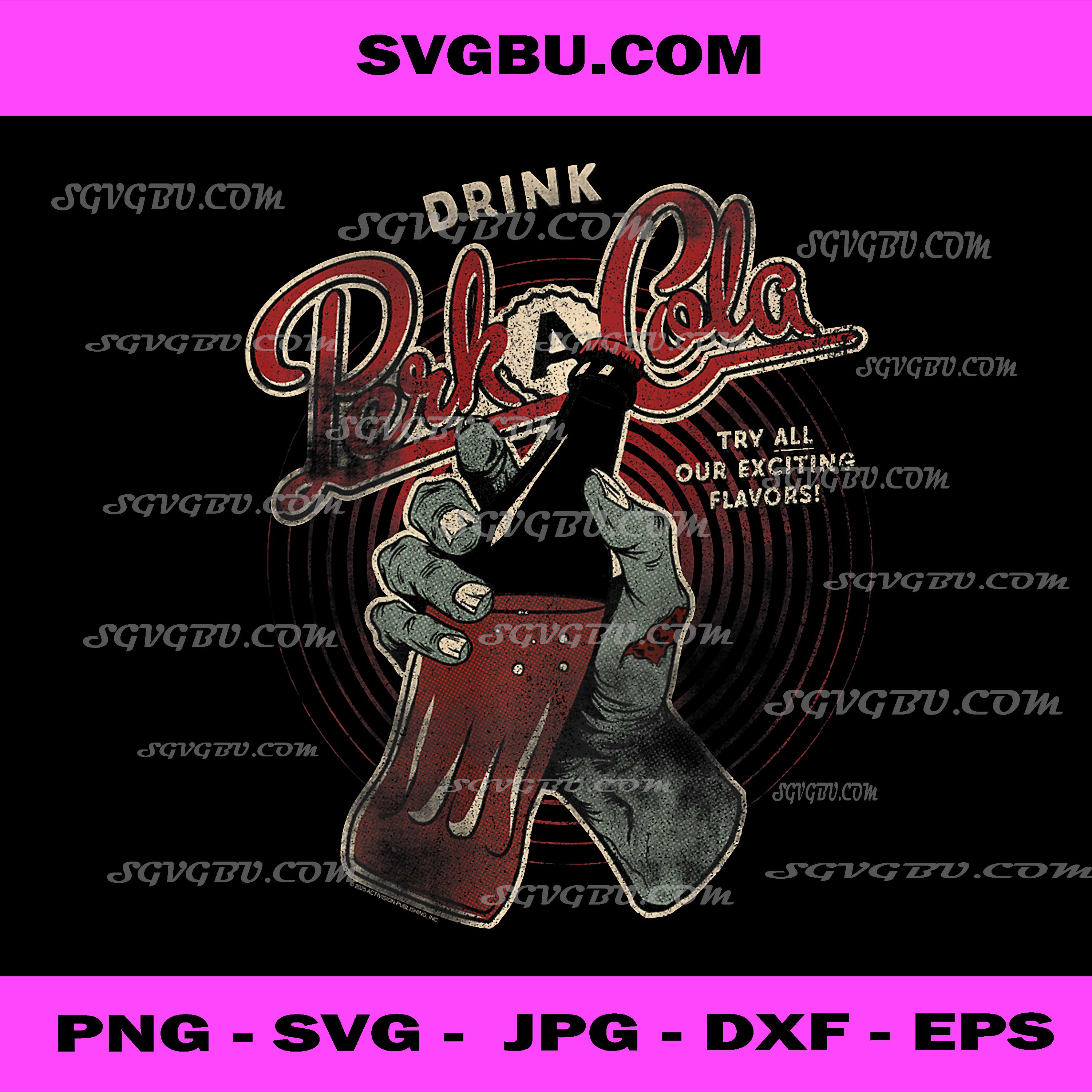 Call Of Duty Retro Cola PNG, Perk A Cola Ad PNG, Zombie Game Art PNG
