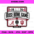 Alabama Crimson Tide vs Indiana Hoosiers Rose Bowl CFP 2026 PNG