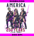 Rock Band Presidents PNG, America 250 Years PNG, Patriotic 1776 PNG