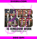 Fatherhood Is Kingdom Work PNG, American Flag Hunting Dad PNG