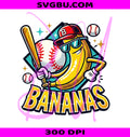 Banana Baseball PNG, Savannah Bananas PNG, Game Day Baseball PNG