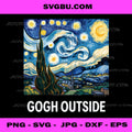 Gogh Outside Starry Starry Night Vincent Van PNG, Funny Gogh PNG