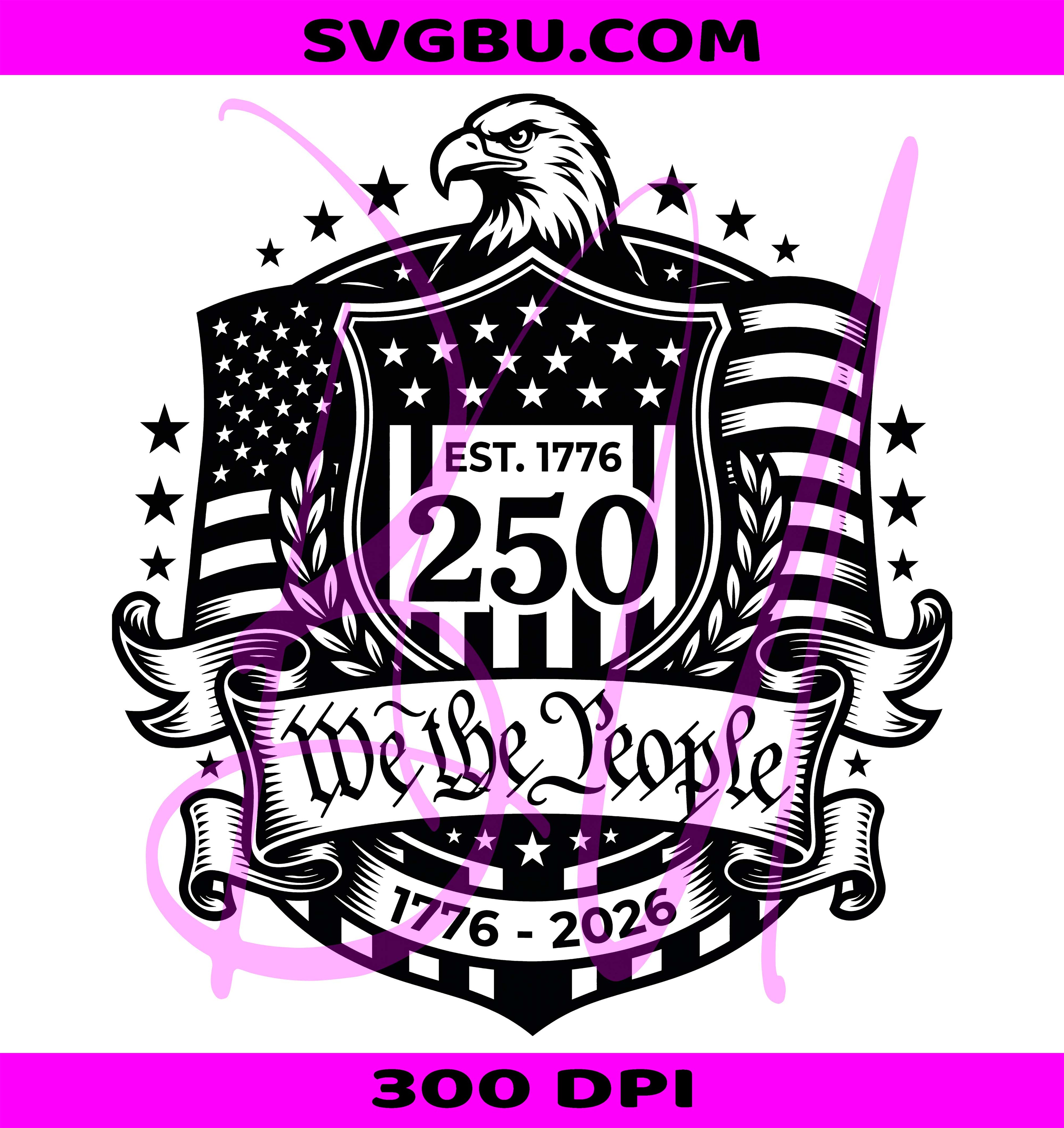 America 250th Anniversary PNG, Patriotic Eagle Flag PNG, 1776-2026 USA PNG