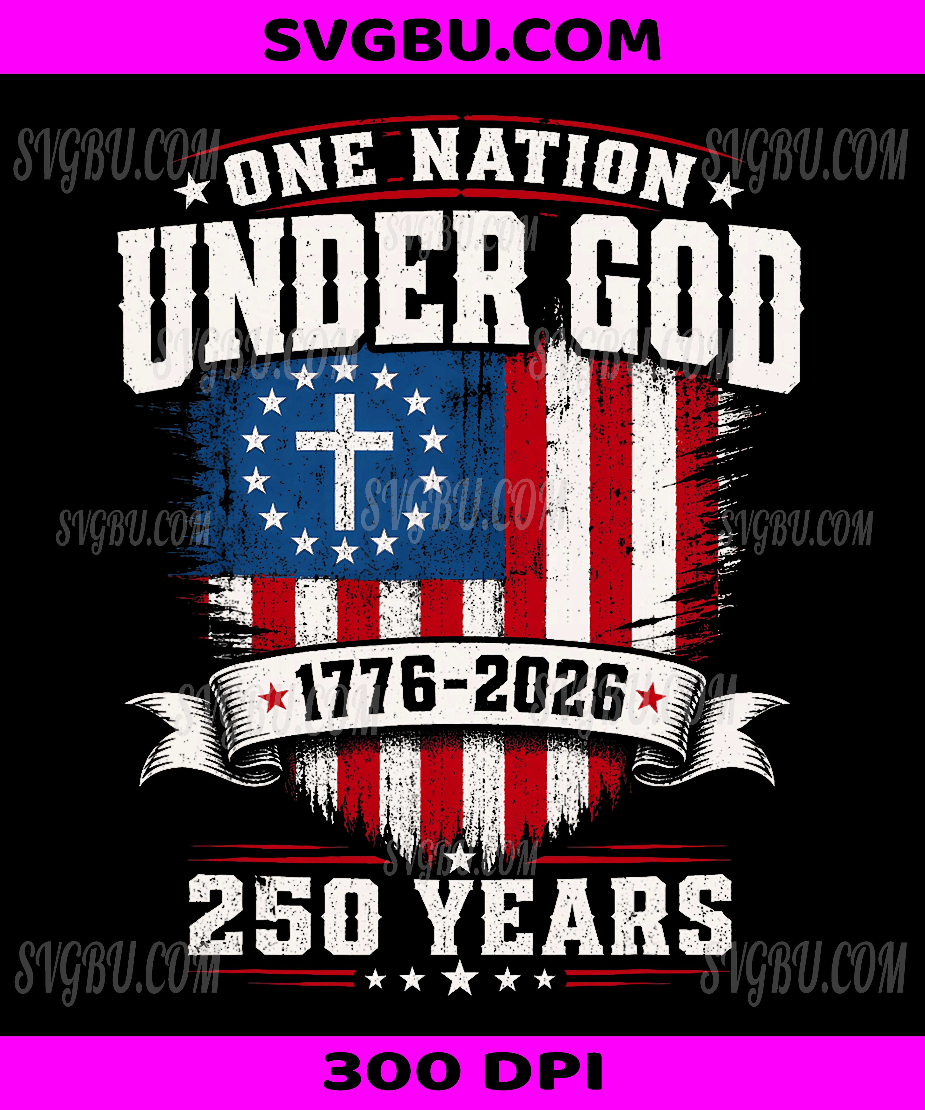 Freedom 250th Anniversary PNG, USA Flag Christian God PNG