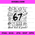 Vintage God Did It First 67, Six Seven Meme Christian Bible PNG