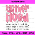 Motherhood is the Realest Hood PNG, Mama Goose Stroller PNG