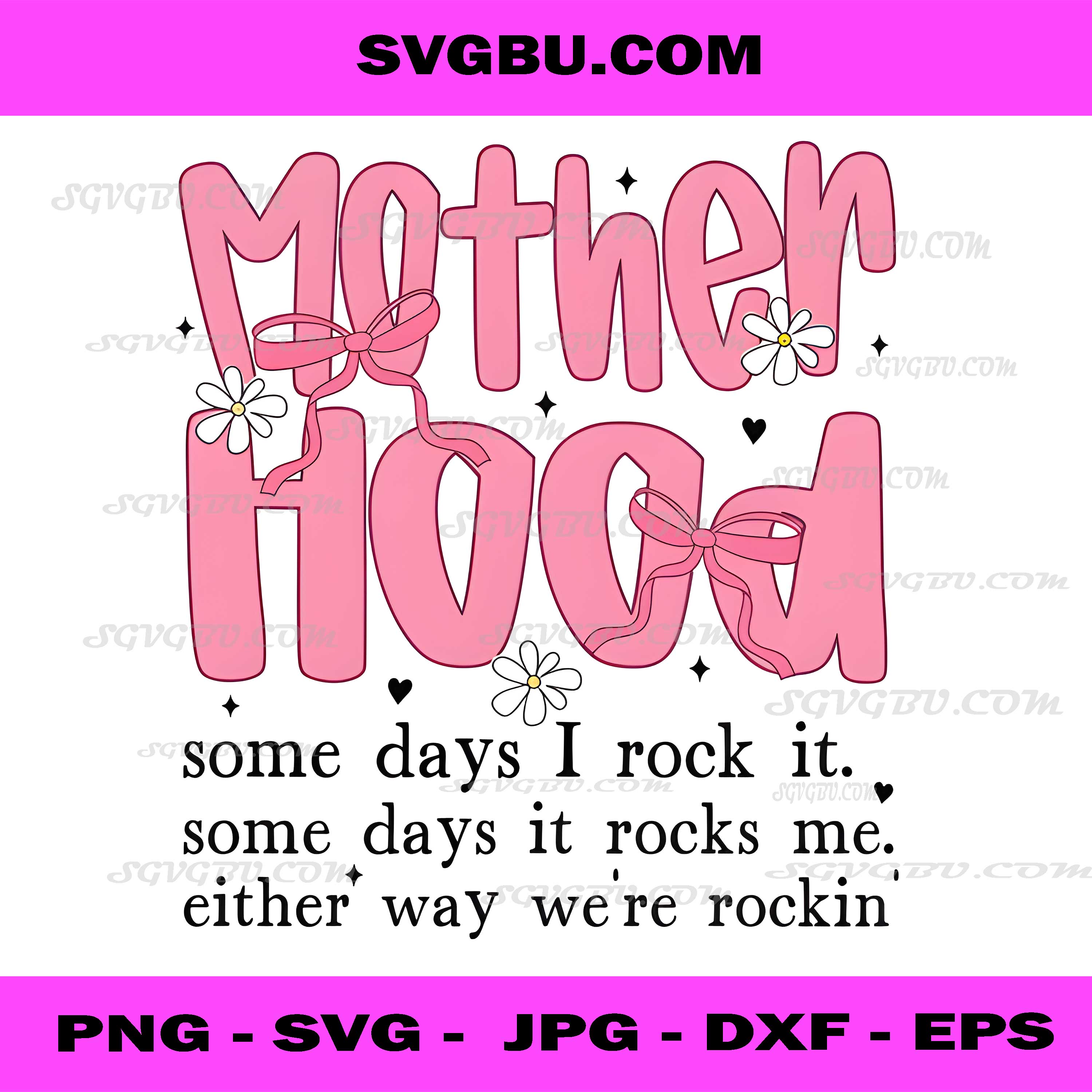 Motherhood is the Realest Hood PNG, Mama Goose Stroller PNG