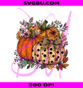 Floral Pumpkin PNG, Pumpkin Season PNG, Fall Lover PNG