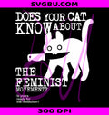 Cat Feminism PNG, Riot Grrrl Aesthetic PNG, Feminist Cat PNG