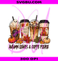 Halloween Coffee PNG, Ghost Coffee Cup PNG, Pumpkin Spice Fall PNG