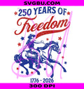 250 Years Freedom PNG, Cowboy Horse PNG, 1776 2026 PNG