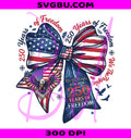 250 Years Of Freedom PNG, American Flag Bow PNG, Bald Eagle PNG
