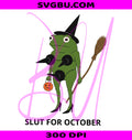 Funny Witch Frog PNG, Spooky Halloween PNG, Witch Frog Meme PNG