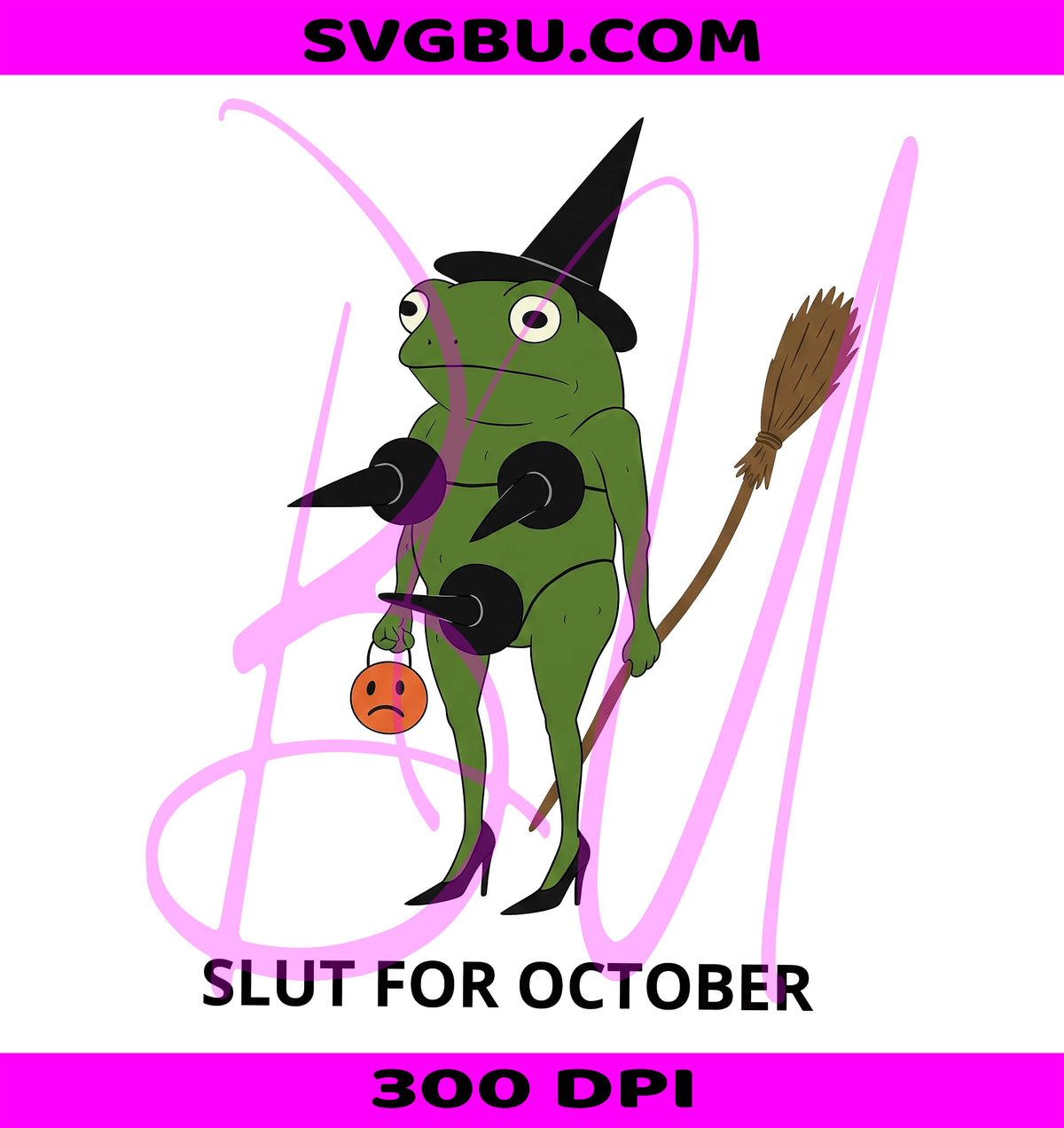 Funny Witch Frog PNG, Spooky Halloween PNG, Witch Frog Meme PNG