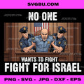 No One Wants To Fight For Israel, Political Courtroom Art PNG