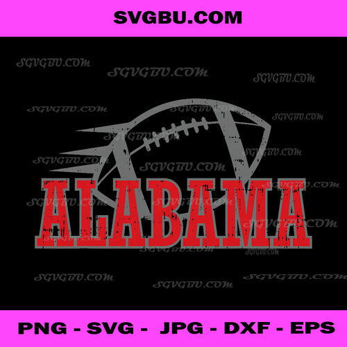 Alabama Retro Football Team Style PNG, Alabama Old School Football PNG Design