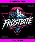 Frostbite Logo Graphic PNG, Winter Ice Gaming Design PNG