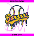 Hip Hop Banana PNG, Banana Mascot PNG, Baseball Banana PNG