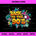 Back To The 90s PNG, Retro 90s Aesthetic PNG, Vintage 1990s Art PNG
