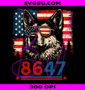 8647 Dog USA Flag PNG, Funny Patriotic Dog Sunglasses PNG, USA Flag Dog PNG