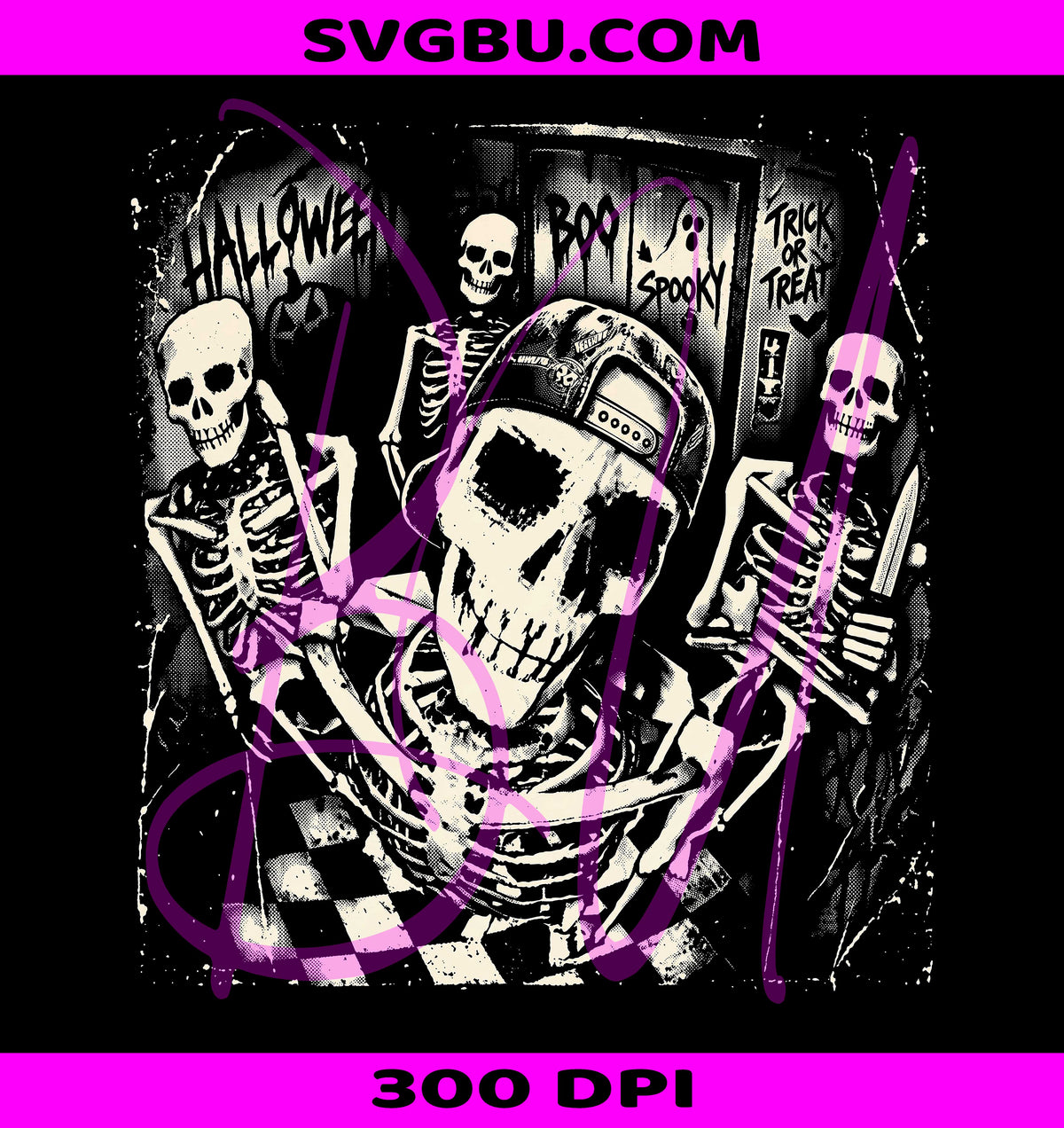 Funny Skeleton PNG, Retro Skeleton PNG, Halloween Skeleton PNG