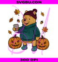 Autumn Pooh PNG, Fall Coquette PNG, Pumpkin Season PNG