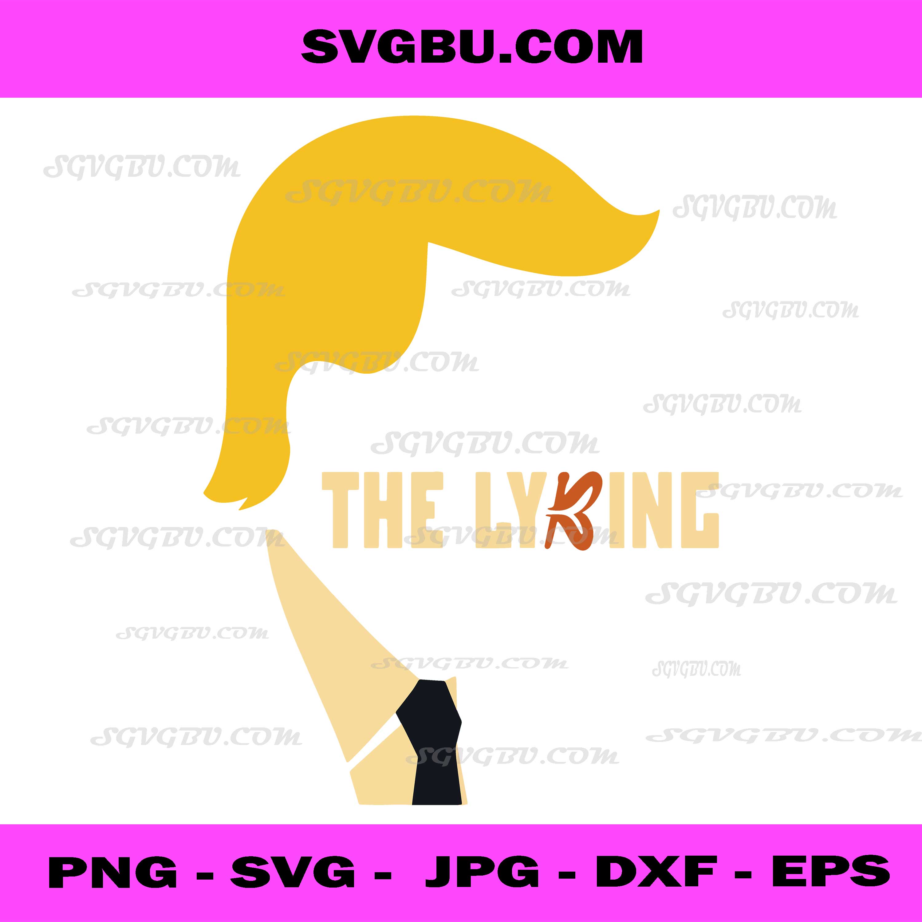 The Lyking Donald Trump Hair Vector PNG, Political Parody Graphic PNG