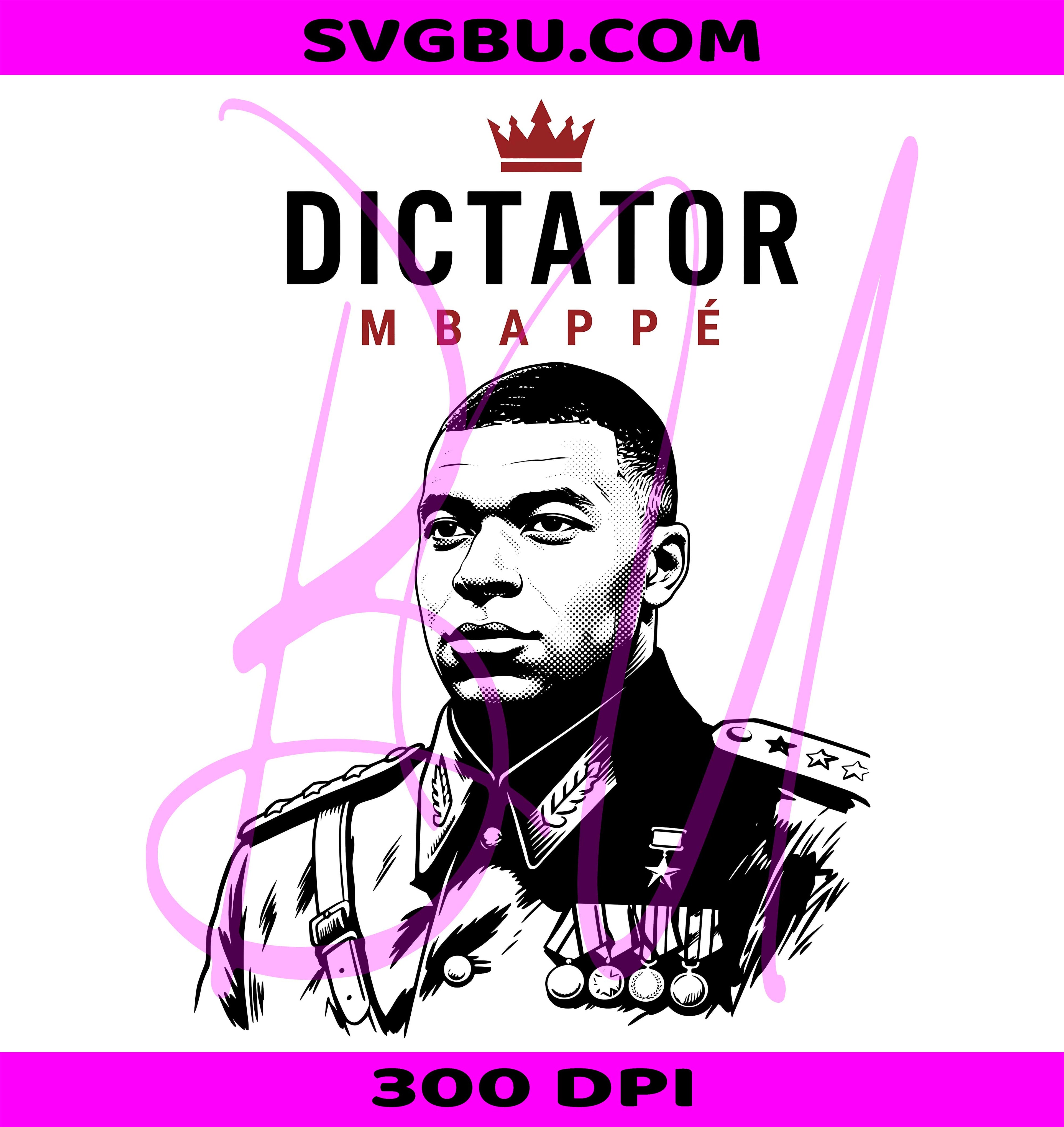 Dictator Mbappe PNG, Kylian Mbappe Dictator PNG, Dictator Mbappe Art PNG