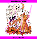 Orange Tabby Ghost PNG, Boo P Cat Nose Boop PNG, Spooky Kitty Humor PNG