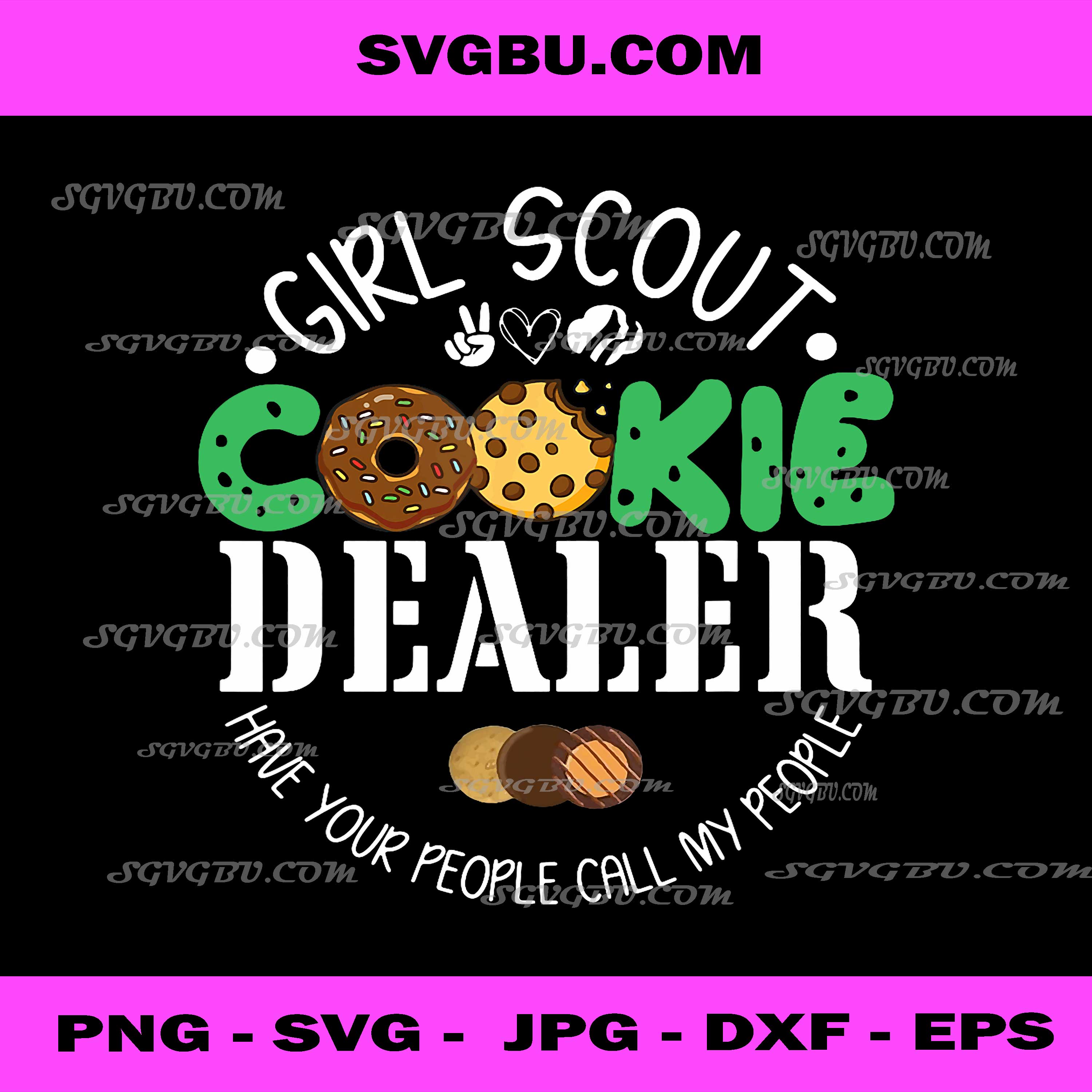 Girls Scout Cookie Dealer PNG, Funny Scouting Family Humor PNG