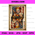 Trump Joker Playing Card Vintage PNG, Political Satire Design PNG