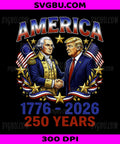 America 250th Anniversary 1776–2026 PNG, Patriotic Eagle Retro Design